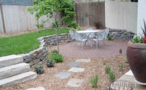 Small patio looks perfect in small backyard