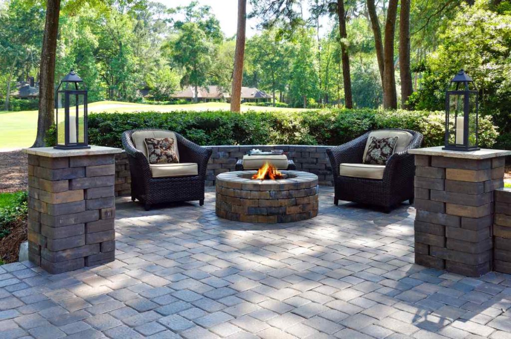 Elevate your outdoor space with natural stone hardscaping.